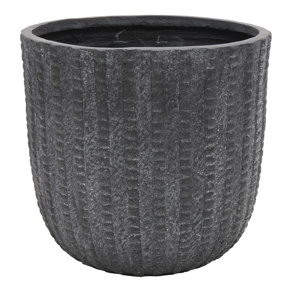 Bloempot Arkansas Egg - D25 X H25cm - Donkergrijs