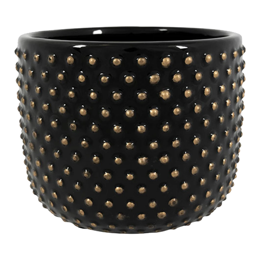 Bloempot Bolino - D18 X H15cm - Shiny Black