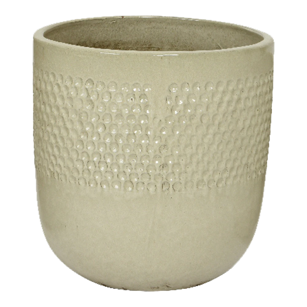 Bloempot Collin - D48 X H50cm - Creme