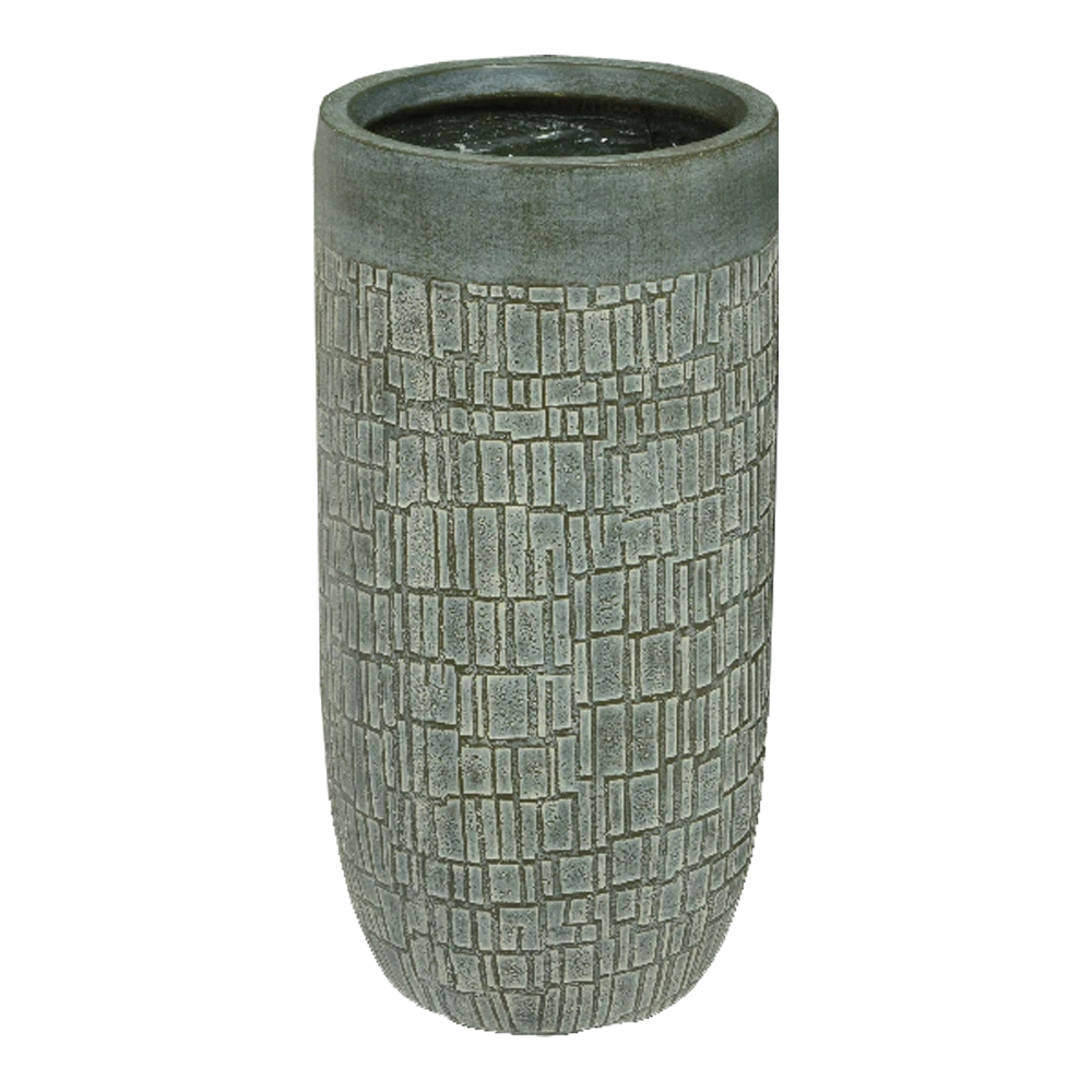 Bloempot Dean Hoog - D34 X H63,5cm - Groen