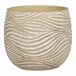 Bloempot Hendrick - D21,5 X H19cm - Creme