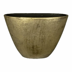 Bloempot Kos Ovaal - L33 X B14 X H27cm - Goud