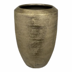 Bloempot Kos Hoog - D26 X H40cm - Goud