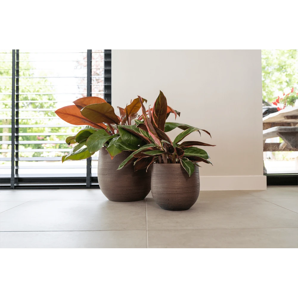 Bloempot Lydia - D36 X H32cm - Shiny Purple - Afbeelding 2