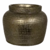 Bloempot Marrakesh - D24 X H21cm - Zilver Goud