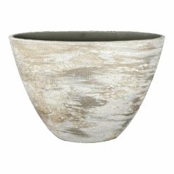 Bloempot Miami Ovaal - L39 X D20 X H31cm - Grijs