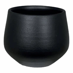 Bloempot Petra - D19 X H16cm - Mat Zwart
