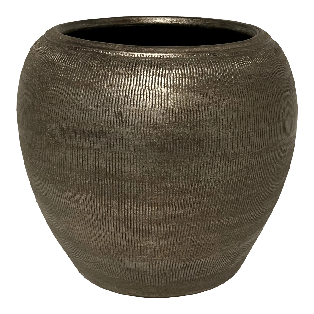 Bloempot Phoenix - D29 X H27cm - Zilver