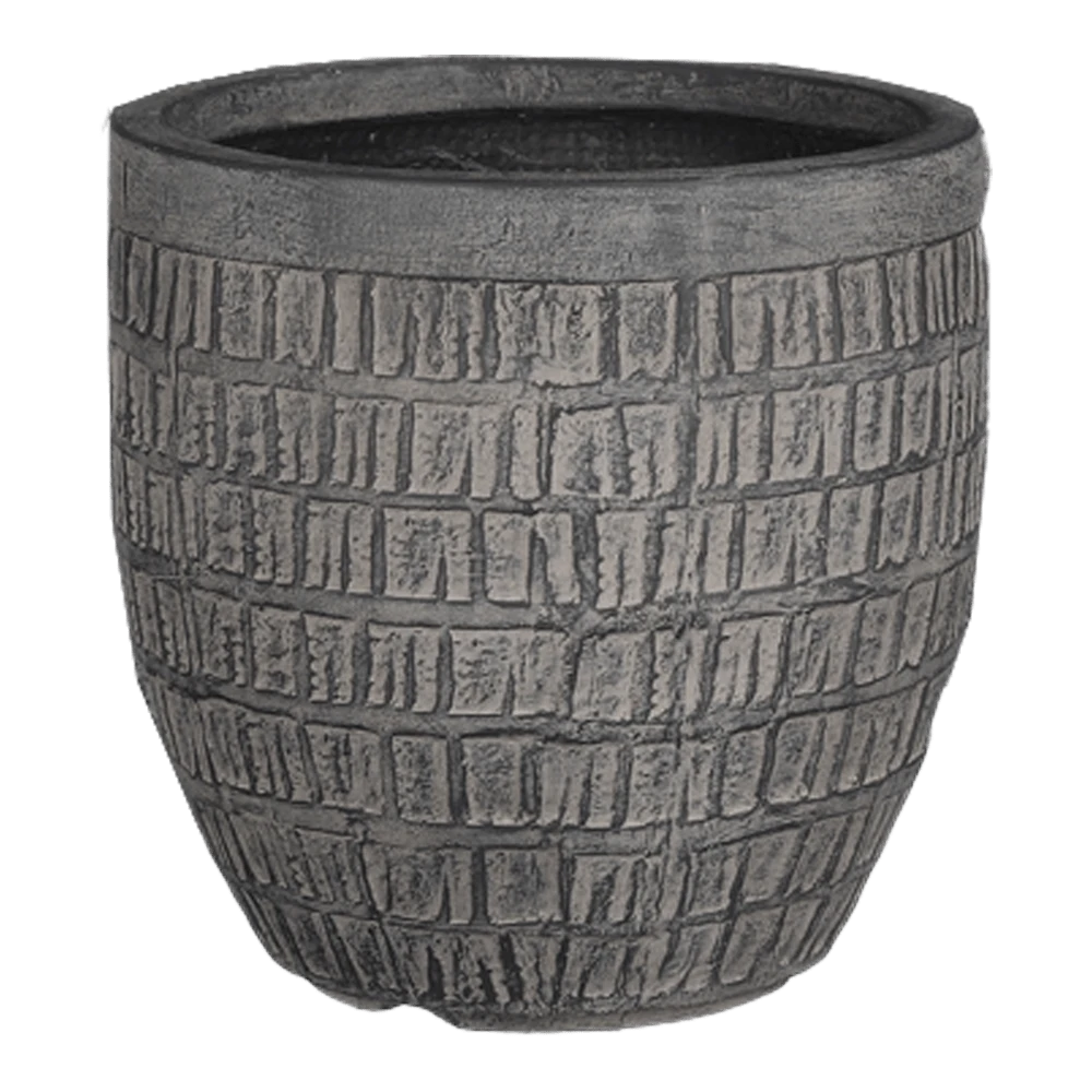 Bloempot Tallinn - D44,5 X H44cm - Zwart-grijs - Afbeelding 2