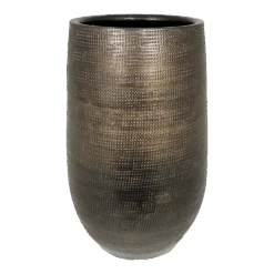 Bloempot Tokio Hoog - D25 X H50cm - Goud