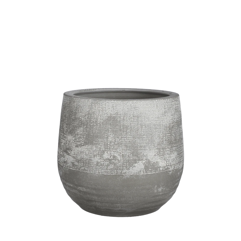 Bloempot Victor - H19 X D21cm - Grijs
