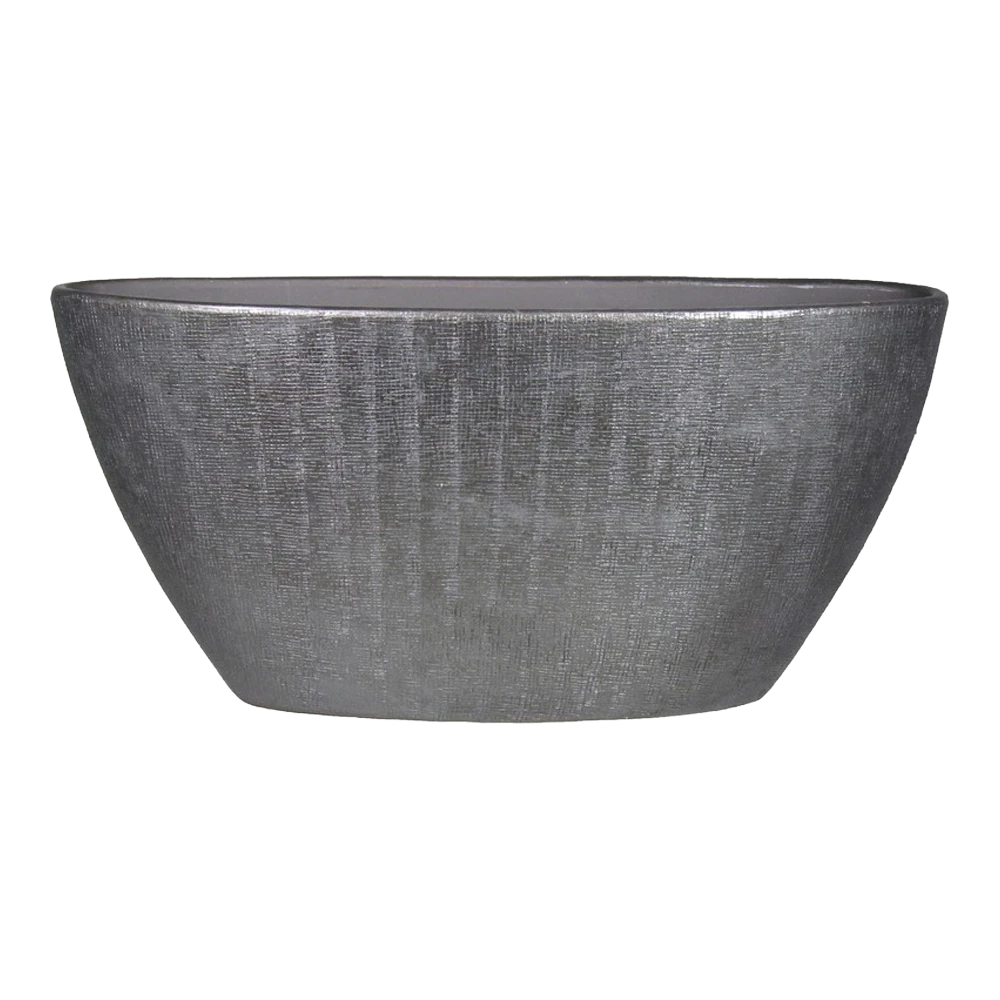 Bloempot Mira Ovaal - L73 X B17 X H36cm - Antraciet