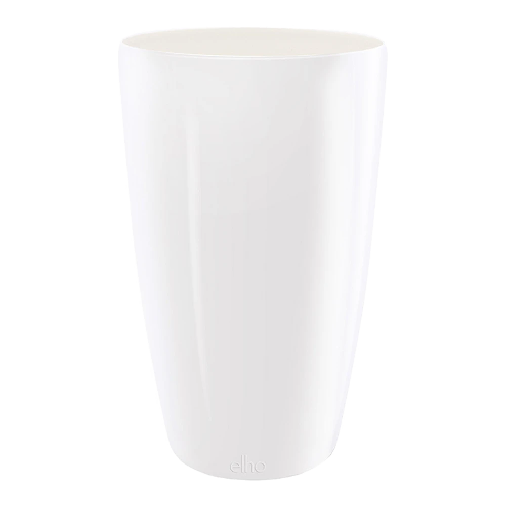 Bloempot Elho Brussels Diamond Rond Hoog 27cm - Wit - Afbeelding 2