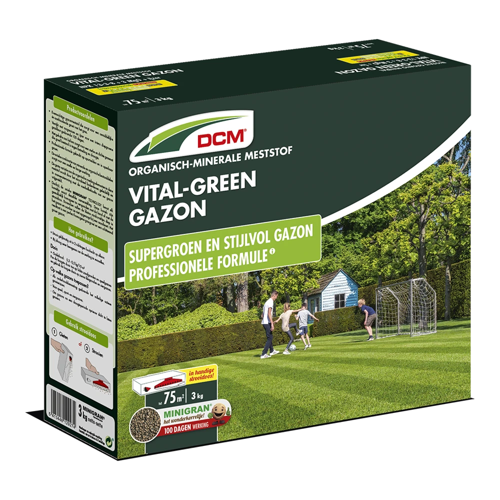 DCM Meststof Vital-Green Gazon - 3kg - Gazonmeststof