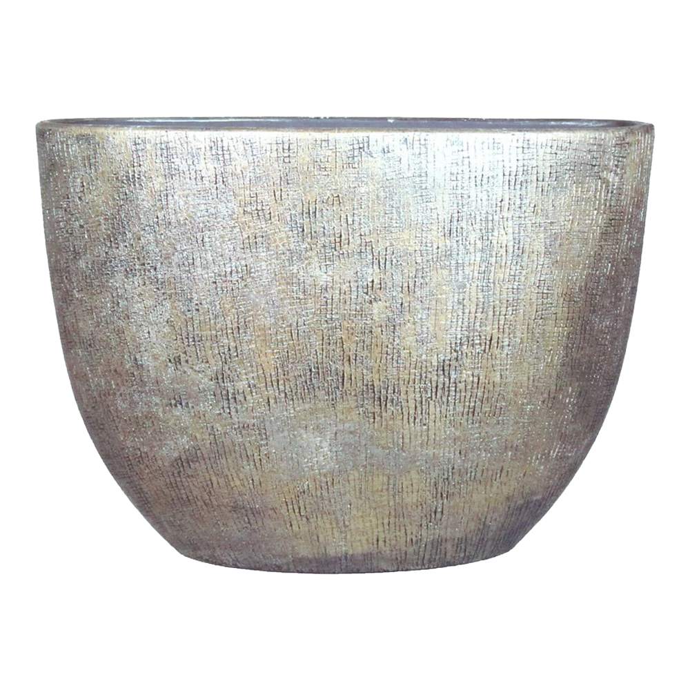 Bloempot Mira Ovaal - L50 X B20 X H36cm - Goud