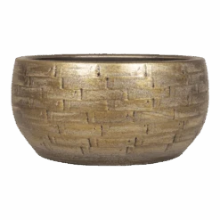 Plantenschaal Steef - D27 X H14cm - Industrieel Goud