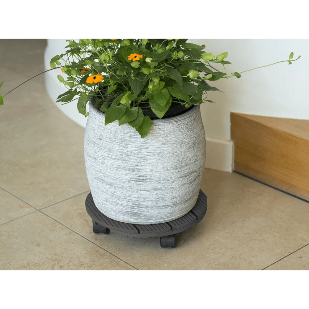 Plantentrolley Rond HKC - 30cm - Antraciet - Max. 50kg - Nature - Afbeelding 2
