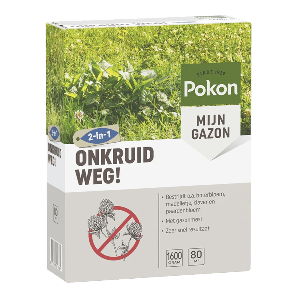Pokon Onkruid Weg! 1,6kg Voor 80mu00b2 - Onkruid En Aanslag