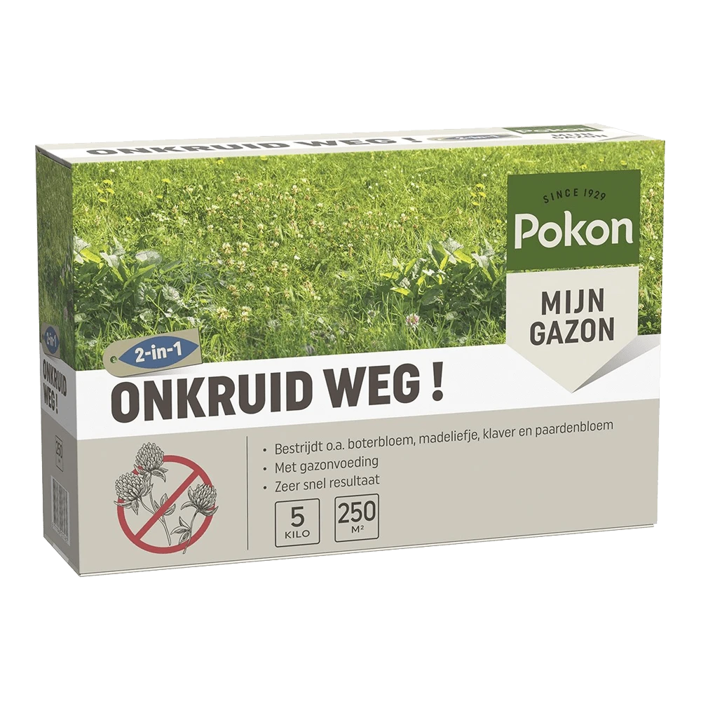 Pokon Onkruid Weg! 5kg Voor 250mu00b2 - Onkruid En Aanslag