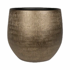 Bloempot Ryan - D36 X H32cm - Shiny Gold