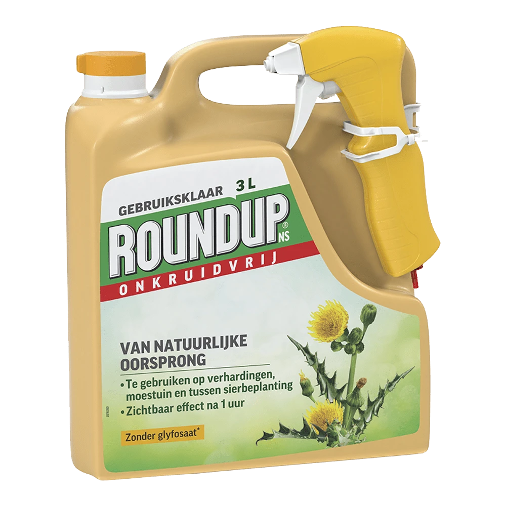 ROUNDUPu00ae NS Natuurlijk Onkruidvrij Onkruidspuit 3L - Onkruid En Aanslag