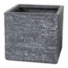 Plantenbak Utah Cubi - L44 X B44 X H38.5cm - Donkergrijs