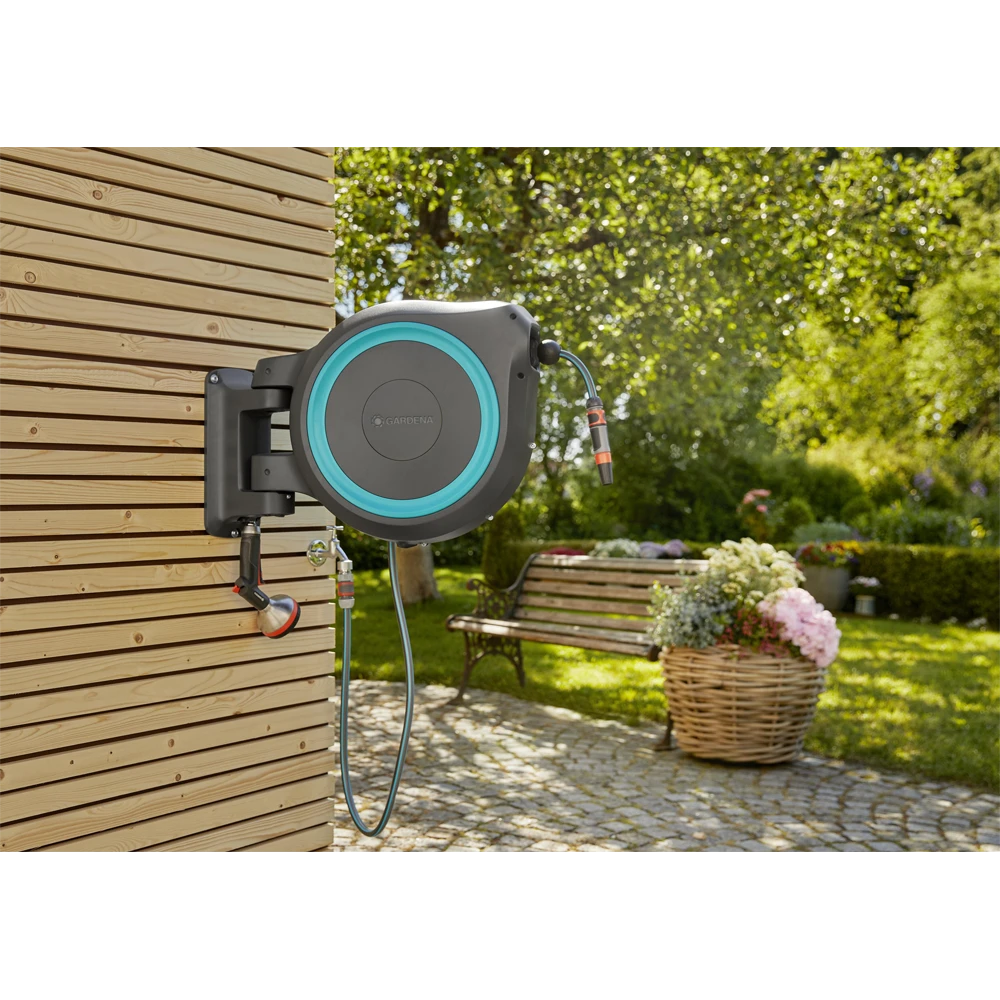 Wandslangenbox RollUp - M/L - 25m - Blauw - Gardena - Afbeelding 5